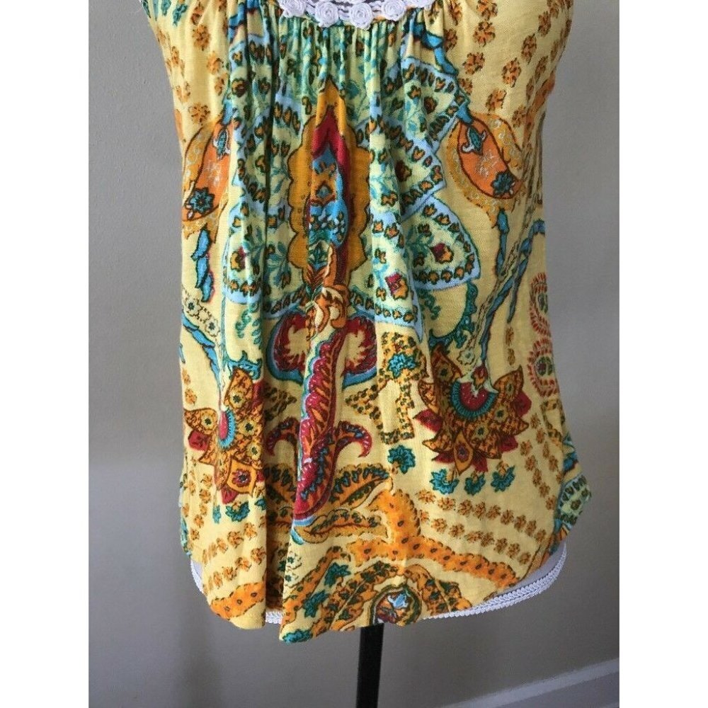 Anthropologie Urubamba Floral Crochet Knit Top - Picture 4 of 9